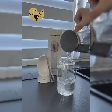 2-in-1 Portable Pet Water Bottle & Food Container